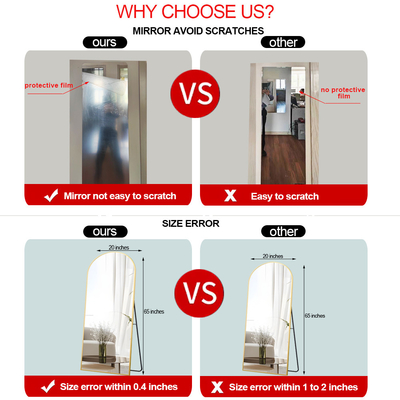 Mejor Espejo de piso para decoración de dormitorio