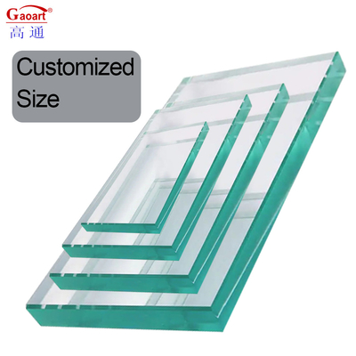 Ventana transparente gruesa para la construcción de vidrio templado irrompible