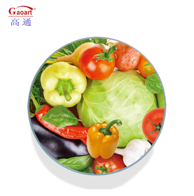 Tabla de corte redonda y cuadrada de vidrio blanco Placemat para mesa de comedor de color personalizado
