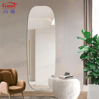 Oro vidrio decorativo magia moderna maquillaje belleza baño inquebrantable decoración del hogar espejo de pared