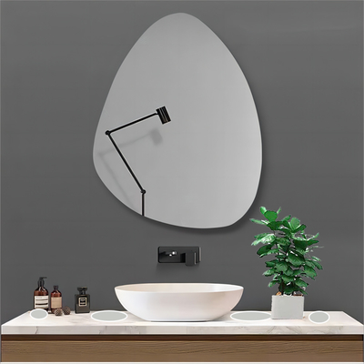 Oro vidrio decorativo magia moderna maquillaje belleza baño inquebrantable decoración del hogar espejo de pared