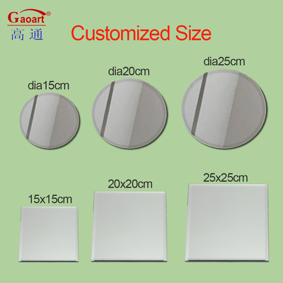 Espejo de pared de estilo moderno bandeja adhesiva de montaña baja pequeña para decoración del salón de baño