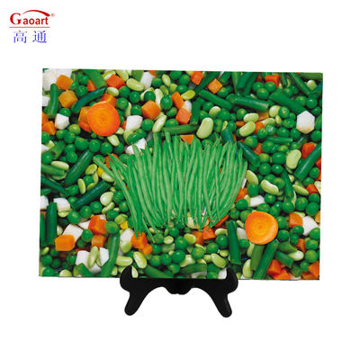 Color personalizado bandeja de servicio cuadrada inquebrantable de 4 mm Placemat para mesa de comedor de vidrio