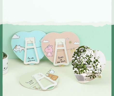 Mini maquillaje compacto bolsillo pequeño pequeño cuadrado estilo de decoración de la casa espejo y diseño de moda