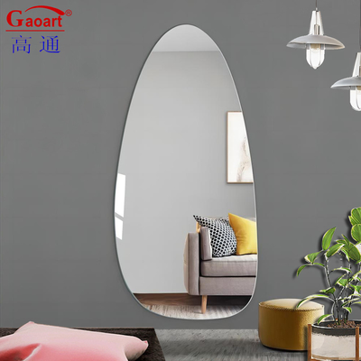 Adesivo de baño de oro mágico completo Espejo de pared Decoración para el hogar de tamaño personalizado Sala de estar