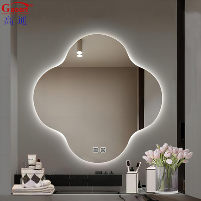 Tamaño personalizado maquillaje de pared con retroiluminación original espejo LED de luz grande para decoración de baño