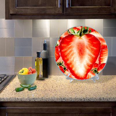 Herramienta de cocina de cuadrados claros y templados a medida Buena venta Pan en blanco Tabla de corte flotante