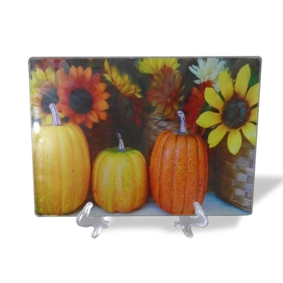 Herramienta de cocina de cuadrados claros y templados a medida Buena venta Pan en blanco Tabla de corte flotante