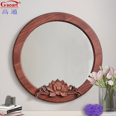 Espejo de marco de madera para sala de estar de estilo de diseño contemporáneo Arco Decoración de pared