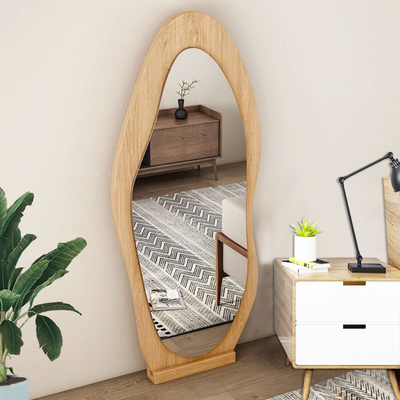 Estilo de diseño contemporáneo Espejo de entrada de vestidor de plata para decoración del hogar de lujo
