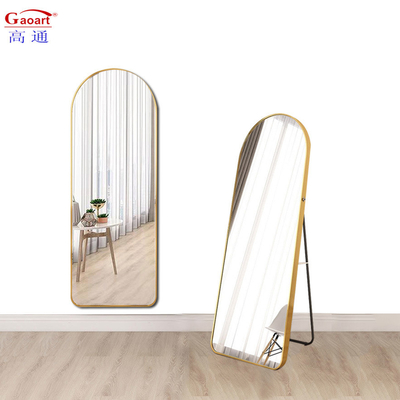 Espejo de piso de diseño moderno para la decoración del hogar Espejo de cuerpo completo de pie Espejo de vidrio