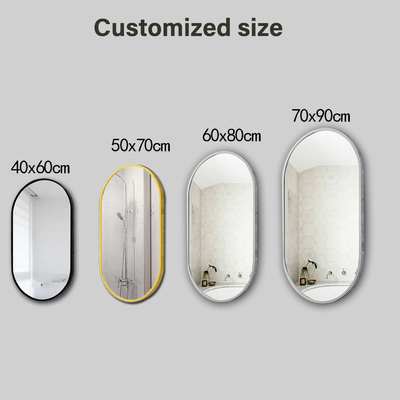 Espejo de tamaño completo personalizado para el lujo Art Deco vidrio de baño en el diseño de moda superior