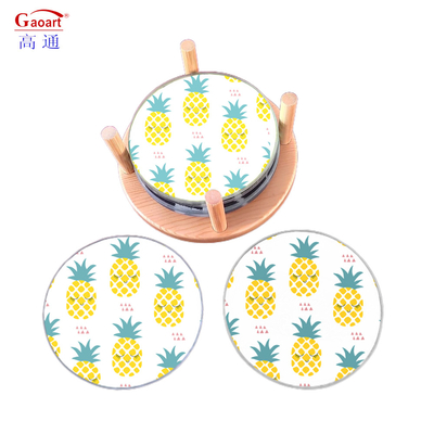 Tabla de corte en blanco de forma personalizada de pan cuadrado templado flotante con montadora de vidrio de vino