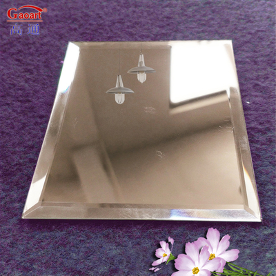 80cm Baño redondo sin marco Espejo adhesivo de pared cuadrado de dos vías para decoración moderna del hogar