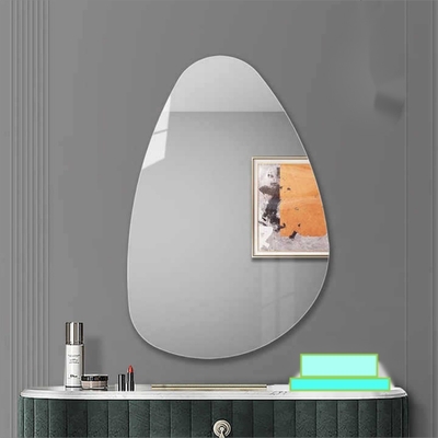 Muebles de maquillaje de salón de belleza de vidrio biselado de tamaño personalizado para decoración de baño