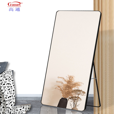 Muebles de baño de moda de longitud completa Espejo adesivo biselado con tamaño personalizado