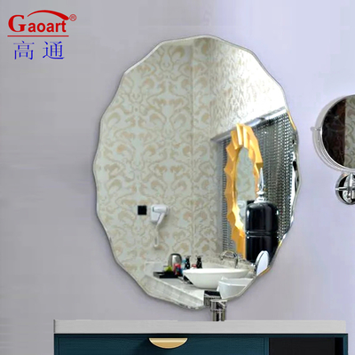 Diseño moderno tamaño personalizado Barbero Espejo Decoración para Big Beauty Estrella de forma de pared Baño