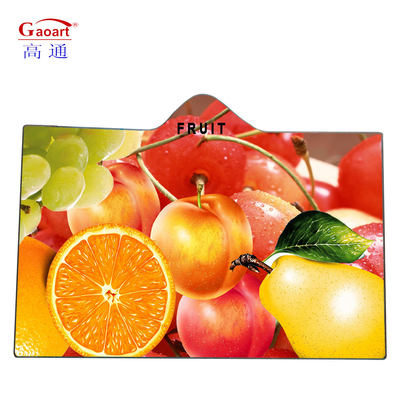 Diseño de tablero de corte rectangular transparente de 6 mm para cocina y color personalizado duradero