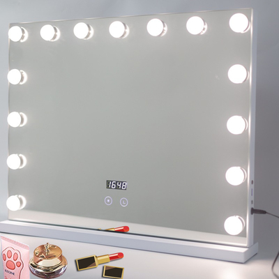 Decoración de la casa a medida Estilo de diseño de moda Maquillaje Chrome LED Vanidad con espejo de bombilla