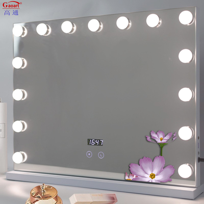 Embalaje de cartón individual Modernos LED decoración del hogar Pequeño con espejo de luz Hollywood