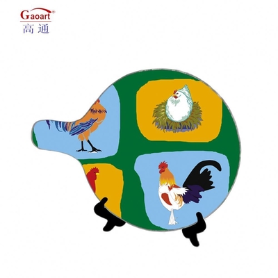 Logotipo personalizado aceptable Placemat de vidrio templado de 6 mm claro para tabla de corte de cocina