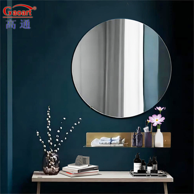 Gimnasio de pared espejo de plata pegatina de decoración única para el baño decoración colgante decoración del hogar