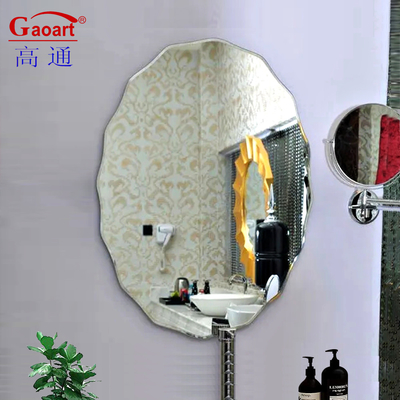Gimnasio de pared espejo de plata pegatina de decoración única para el baño decoración colgante decoración del hogar