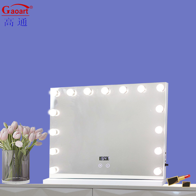 Maquillaje de todos los días Ocasiones de metal y vidrio Espejo con bombilla LED Hollywood Vanity Light