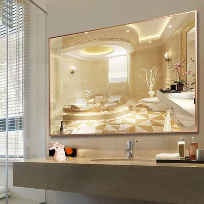 Todos los días de aluminio de pie piso peluquería baño negro pared espejo colgante