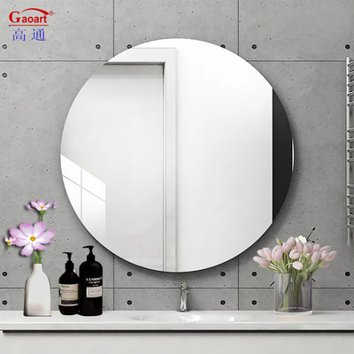 Decoración para el hogar Top Fashion Vidrio redondo espejo de pared para decoración del baño y durabilidad