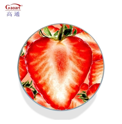 Sirva con estilo con la mesa de corte de vidrio templado de cocina de verduras blancas con mango
