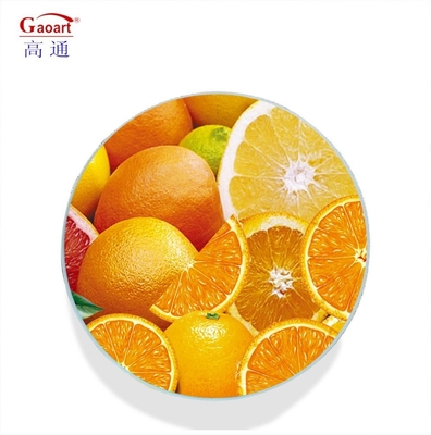 Sirva con estilo con la mesa de corte de vidrio templado de cocina de verduras blancas con mango