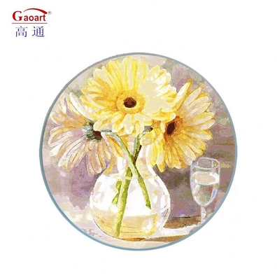 Sirva con estilo con la mesa de corte de vidrio templado de cocina de verduras blancas con mango