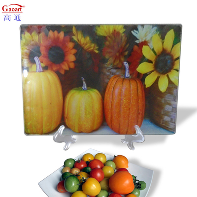 Tabla de corte de vidrio redonda lisa Cuadrado con 4 mm Temperado Temperado cocina endurecida