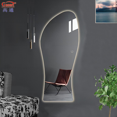 Diseño moderno de espejo de vidrio luz de pared LED para el baño inteligente decoraciones de sala de estar