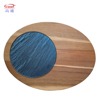 Tabla de corte de vidrio templado de vegetales blancos de 6 mm con manija de placas de servicio sostenibles