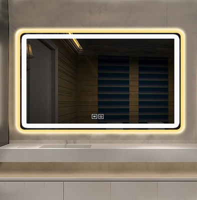 Espejo LED redondo para decoración de baño tamaño personalizado y tecnología inteligente