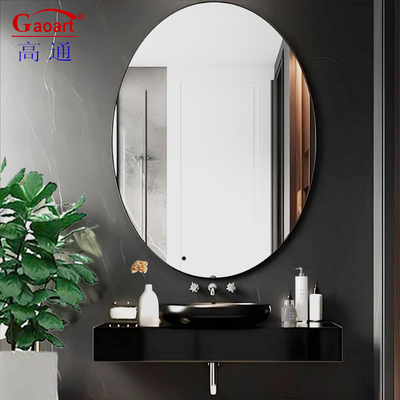 Salón de baño de vidrio Art Deco Espejo decorativo para el hogar estilo europeo