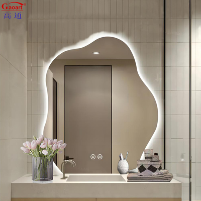 Tamaño personalizado Inteligente portátil de longitud completa retroiluminado pared espejo led para la decoración del hogar