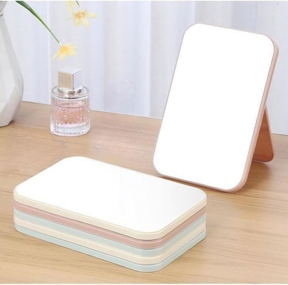 Mini maquillaje vestidor cuadrado compacto con logotipo espejo para el estilo de diseño de moda