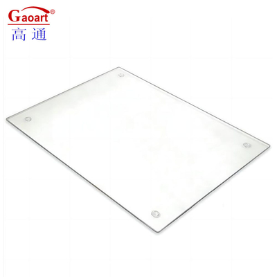 Tabla de corte de vidrio endurecido de la parte superior de la cocina Forma rectangular 4 mm espesor 500 pcs Sin diseño