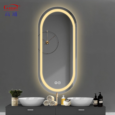 Espejo de vidrio iluminado decoración para el salón de baño Smart Fitness