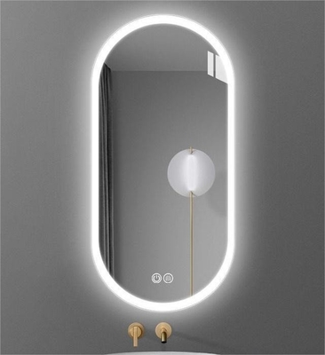 Espejo de vidrio iluminado decoración para el salón de baño Smart Fitness
