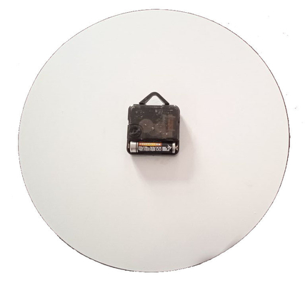 Reloj de pared de hoja de 12 mm para decoración de vidrio de sublimación de dormitorio en estilo clásico