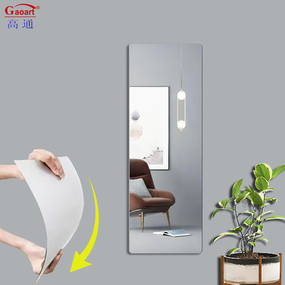 2 mm de plástico flexible de lámina adhesiva de acrílico de lámina de espejo para la decoración del hogar personalizado