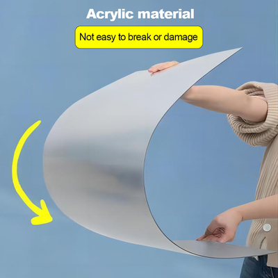 2 mm de plástico flexible de lámina adhesiva de acrílico de lámina de espejo para la decoración del hogar personalizado