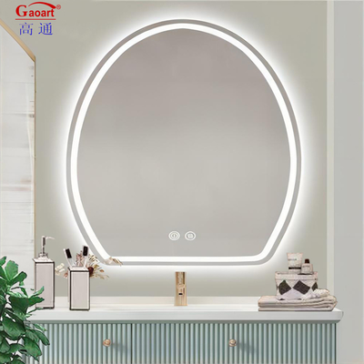 Salón de fitness inteligente con espejo de pared de vanidad de longitud completa con luz LED redonda