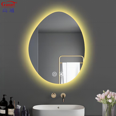 Salón de fitness inteligente con espejo de pared de vanidad de longitud completa con luz LED redonda