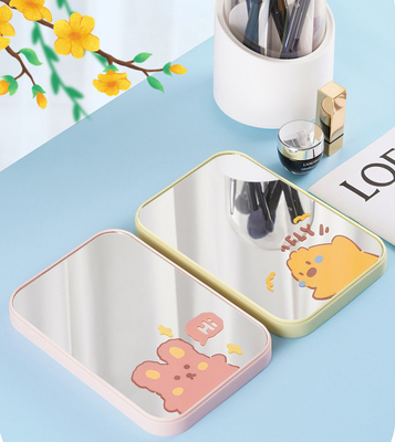 Top Fashion Design Estilo Mesa de pie Maquillaje de viaje pequeño Maquillaje cosmético Espejo de escritorio