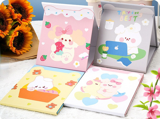 Estilo de diseño Moda revestido de papel espejo de vidrio portátil luz de vanidad mini espejo pequeño